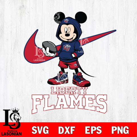 Liberty Flames Mikey Mouse Disney NIKE, Svg Eps Dxf Png File, Digital Download