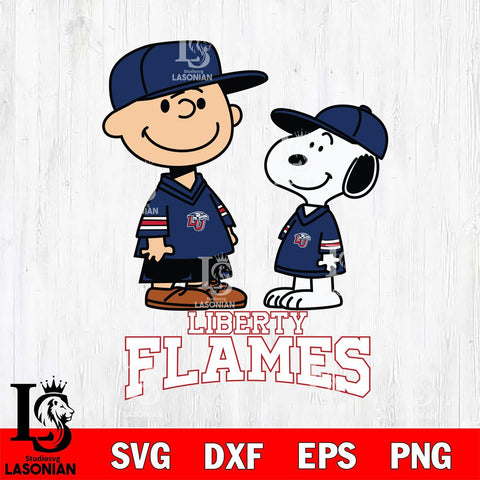 Liberty Flames Peanuts Snoopy Football SVG DXF EPS PNG FILE,Snoopy File Cut, NCAA Digital Download,Instant Download,Christmas Silhouette