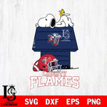 Liberty Flames Snoopy Chill Football SVG DXF EPS PNG FILE,Snoopy File Cut, NCAA Digital Download,Instant Download,Christmas Silhouette