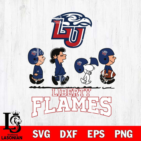 Liberty Flames Snoopy Sport 12 Svg Eps Dxf Png File, Digital Download
