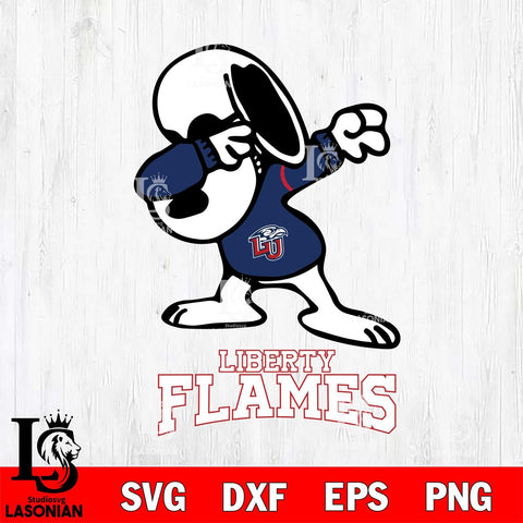 Liberty Flames Snoopy Sport 3 Svg Eps Dxf Png File, Digital Download