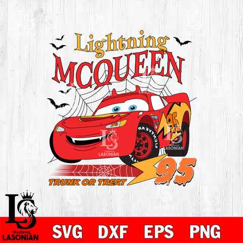 Lightning MC queen Truck or treat 95 SVG DXF EPS PNG FILE,Halloween File Cut,Disney Digital Download,Instant Download, Silhouette