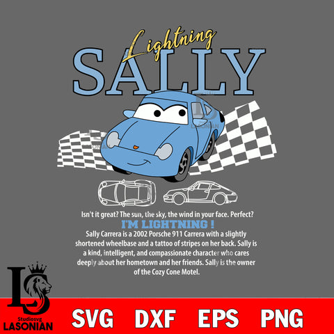 Lightning Sally SVG DXF EPS PNG FILE, Digital Download,Instant Download, Silhouette