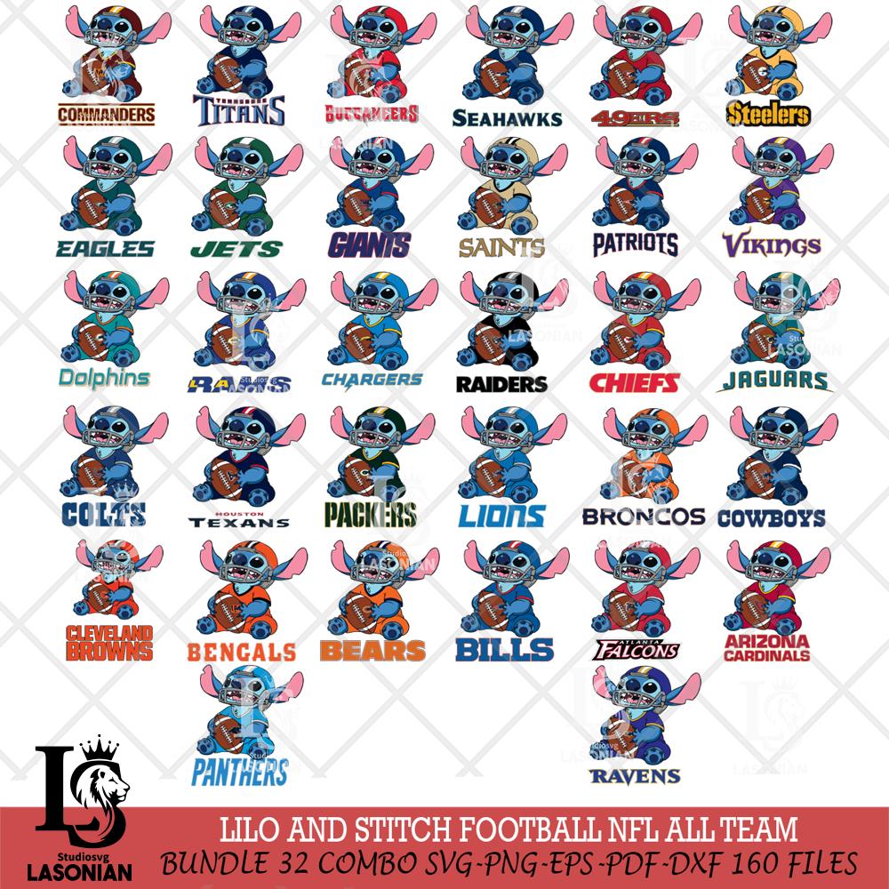 Lilo and stitch Football NFL – lasoniansvg