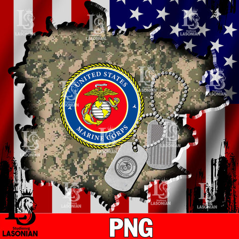 Flag America,Logo US marines PNG file