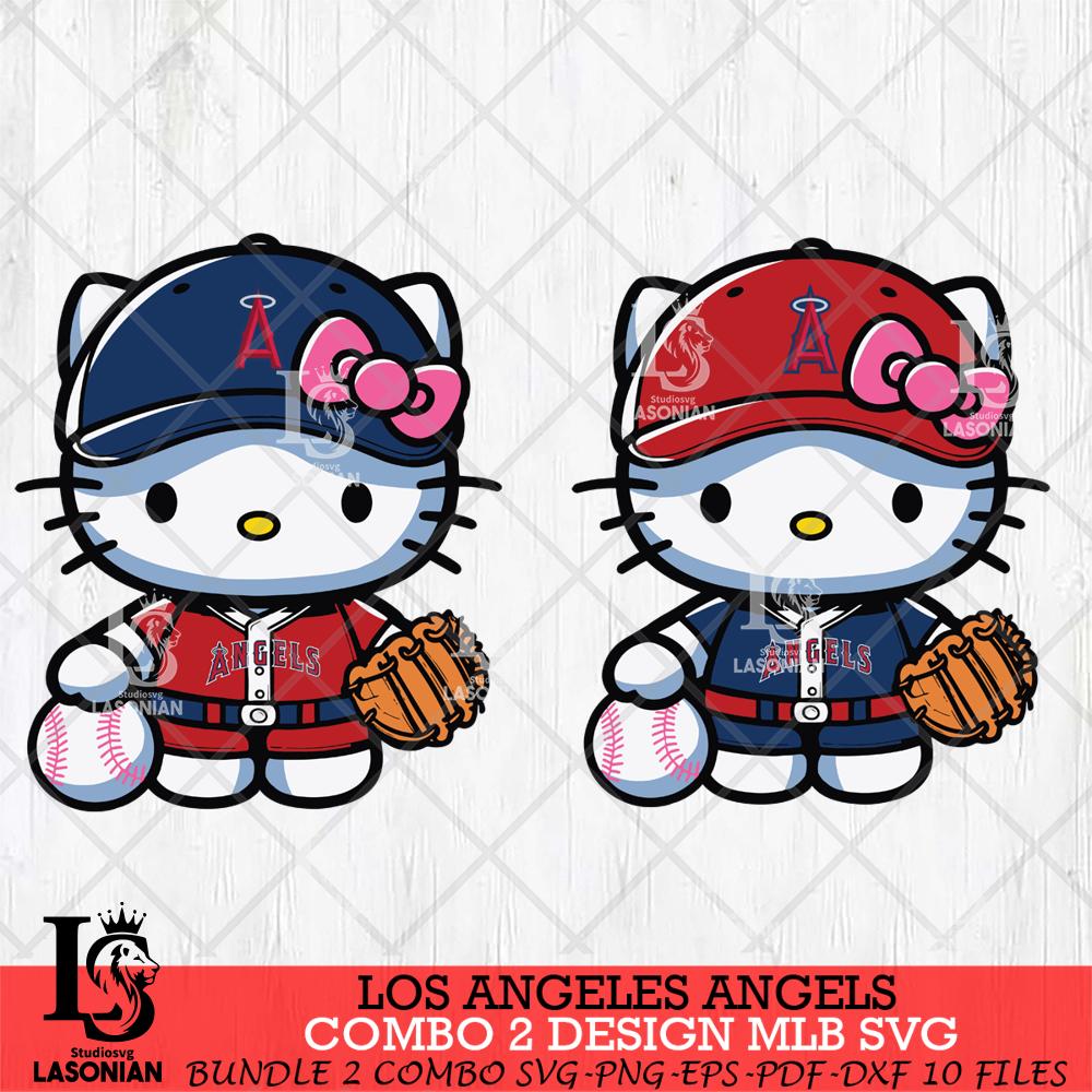 Los Angeles Angels Hello Kitty Bundle 2 SVG – lasoniansvg