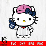 Los Angeles Angels Hello Kitty sport 10 Svg Eps Dxf Png File, Digital Download, Instant Download