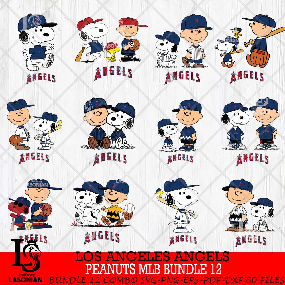 Los Angeles Angels Peanuts MLB Bundle 12 – lasoniansvg