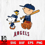 Los Angeles Angels Peanuts Top Sport Svg Eps Dxf Png File, MLB File Cut,Digital Download,Instant Download,MLB Svg Files