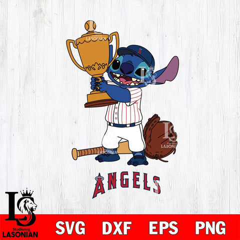 Los Angeles Angels Stitch Baseball Champion SVG DXF EPS PNG FILE, MLB File Cut, Digital Download,Instant Download, Silhouette, Stitch Cricut