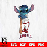 Los Angeles Angels Stitch Baseball bat SVG DXF EPS PNG FILE, MLB File Cut, Digital Download,Instant Download, Silhouette, Stitch Cricut