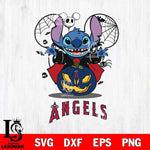 Los Angeles Angels Stitch Horror Halloween Svg Eps Dxf Png File, Digital Download, Instant Download