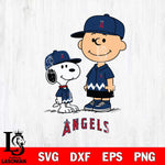 Los Angeles Angels snoopy and charlie brown Sport Baseball Svg Eps Dxf Png File, MLB File Cut,Digital Download,Instant Download,MLB Svg Files