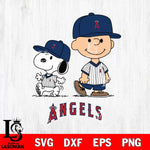 Los Angeles Angels snoopy and charlie brown sport Svg Eps Dxf Png File, MLB File Cut,Digital Download,Instant Download,MLB Svg Files