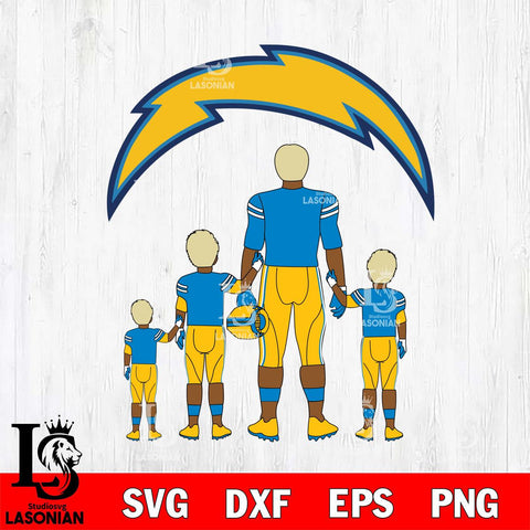 Los Angeles Chargers Best Dad Ever , father day , DAD NFL Svg Eps Dxf Png File, Digital Download, Instant Download