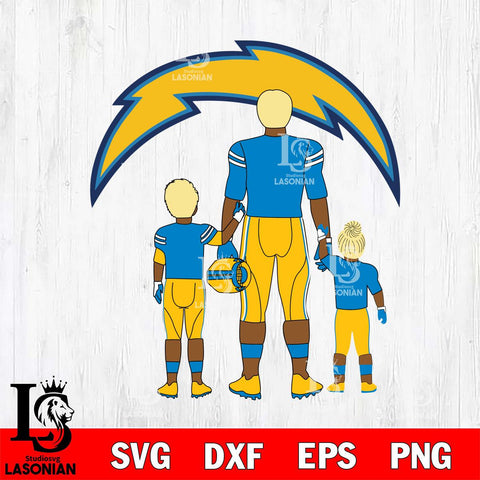 Los Angeles Chargers Best Dad Ever , father day , DAD NFL 4 Svg Eps Dxf Png File, Digital Download, Instant Download