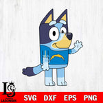 Los Angeles Chargers Bluey 5 NFL Svg Eps Dxf Png File, Digital Download, Instant Download