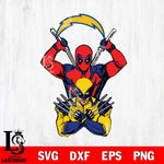 Los Angeles Chargers Deadpool Wolverine 2 Svg Eps Dxf Png File, Digital Download, Instant Download