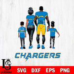Los Angeles Chargers Family Love Rugby SVG DXF EPS PNG FILE,NFL SVG, Father day Digital Download,Instant Download, Silhouette
