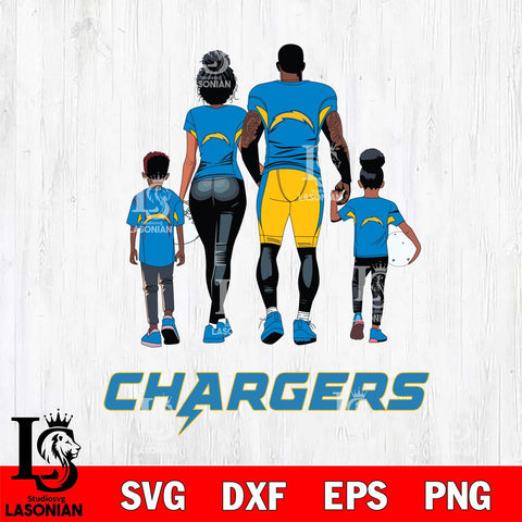 Los Angeles Chargers Family Love Rugby SVG DXF EPS PNG FILE,NFL SVG, Father day Digital Download,Instant Download, Silhouette