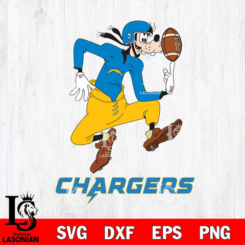 Los Angeles Chargers Goofy Circus Football SVG DXF EPS PNG FILE,NFL Cricut ,Football Digital Download,Instant Download, Silhouette