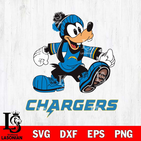 Los Angeles Chargers Goofy Cool Sport SVG DXF EPS PNG FILE,NFL Cricut ,Football Digital Download,Instant Download, Silhouette