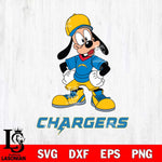 Los Angeles Chargers Goofy Sport SVG DXF EPS PNG FILE,NFL Cricut ,Football Digital Download,Instant Download, Silhouette