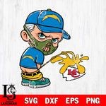 Los Angeles Chargers Hannibal Lecter Piss On Kansas City Chiefs Svg Eps Dxf Png File, Digital Download, Instant Download