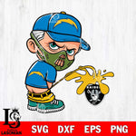 Los Angeles Chargers Hannibal Lecter Piss On Las Vegas Raiders Svg Eps Dxf Png File, Digital Download, Instant Download