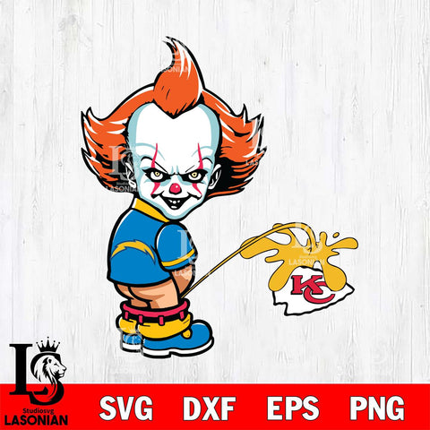 Los Angeles Chargers IT Piss On Kansas City Chiefs Svg Eps Dxf Png File, Digital Download, Instant Download