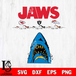 Los Angeles Chargers Jaws Eat Chiefs, Raiders, Broncos Svg Eps Dxf Png File, Digital Download, Instant Download
