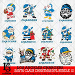 Los Angeles Chargers Satan Claus Christmas NFL Bundle 12 Svg Eps Dxf Png File,NFL Svg Files,Digital Download,Sublimation,Instant Download