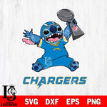 Los Angeles Chargers Stitch Champion SVG DXF EPS PNG FILE, Stitch File Cut,NFL Digital Download,Instant Download, Silhouette