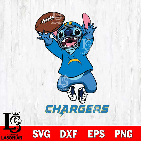 Los Angeles Chargers Stitch Sport Football SVG DXF EPS PNG FILE, Stitch File Cut,NFL Digital Download,Instant Download, Silhouette