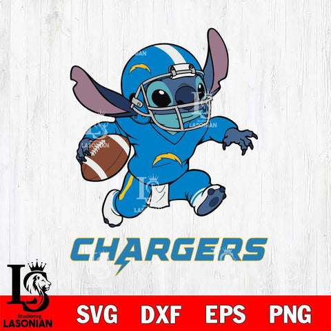 Los Angeles Chargers Stitch Super Sport SVG DXF EPS PNG FILE, NFL File Cut, Digital Download,Instant Download, Silhouette, Cricut