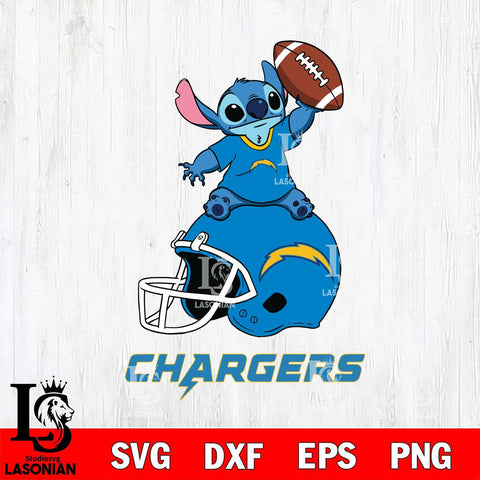Los Angeles Chargers Stitch helmet football SVG DXF EPS PNG FILE, Stitch File Cut,NFL Digital Download,Instant Download, Silhouette