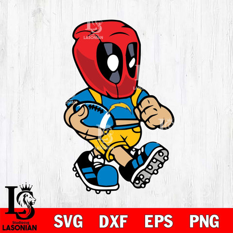 Los Angeles Chargers deadpool 3 Sport Svg Eps Dxf Png File, Digital Download, Instant Download