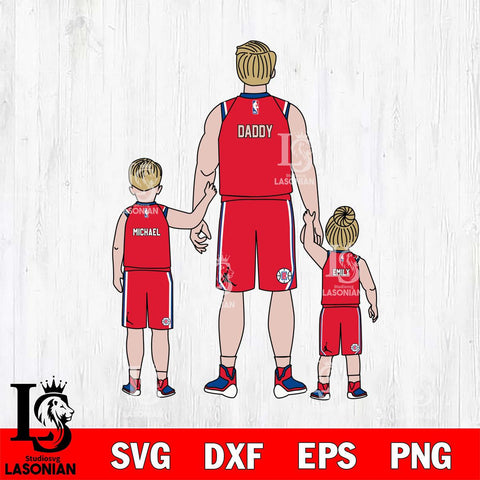 Los Angeles Clippers Best Dad Ever , NBA Basketball ,Father day Svg Eps Dxf Png File, Digital Download, Instant Download