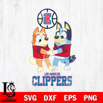 Los Angeles Clippers Bluey Chilli Dance Svg Eps Dxf Png File, Digital Download, Instant Download