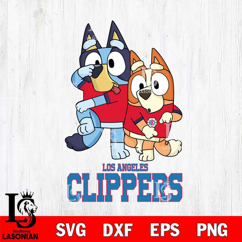 Los Angeles Clippers Bluey Chilli Dance Mode Svg Eps Dxf Png File, Digital Download, Instant Download