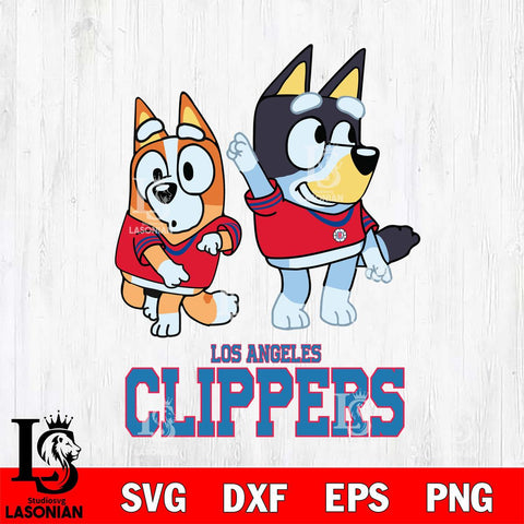 Los Angeles Clippers Bluey Chilli Mode Dance Svg Eps Dxf Png File, Digital Download, Instant Download