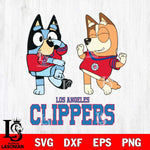 Los Angeles Clippers Bluey Chilli Sport Svg Eps Dxf Png File, Digital Download, Instant Download