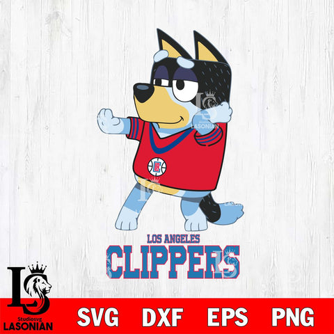 Los Angeles Clippers Bluey Dad Dance Svg Eps Dxf Png File, Digital Download, Instant Download