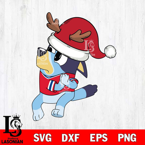 Los Angeles Clippers Bluey Santa Claus Christmas Svg Eps Dxf Png File, Digital Download, Instant Download