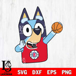 Los Angeles Clippers Bluey sport Svg Eps Dxf Png File, Digital Download, Instant Download