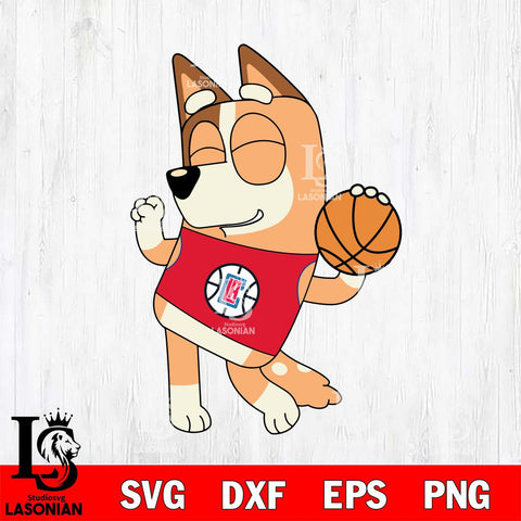 Los Angeles Clippers Chilli bluey sport Svg Eps Dxf Png File, Digital Download, Instant Download