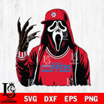 Los Angeles Clippers Ghostface Horror basketball SVG DXF EPS PNG FILE, NBA File Cut,Halloween Digital Download,Instant Download, Silhouette