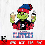 Los Angeles Clippers Grinch 2 coffee Svg Eps Dxf Png File, Digital Download, Instant Download