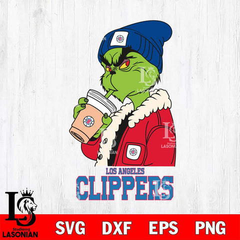 Los Angeles Clippers Grinch Bougie Football Svg Eps Dxf Png File, Digital Download, Instant Download