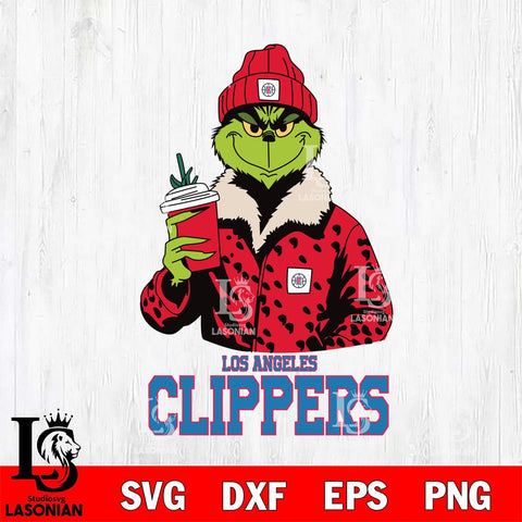 Los Angeles Clippers Grinch Leopard Svg Eps Dxf Png File, Digital Download, Instant Download